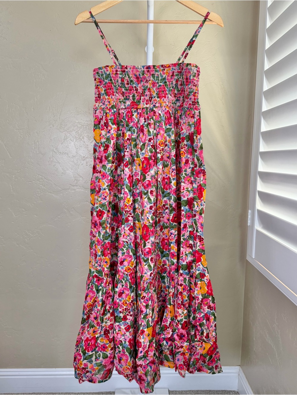 NATURAL LIFE Pink Floral Midi Dress Maxi Skirt Convertible Medium NWT Cotton - Picture 5 of 11